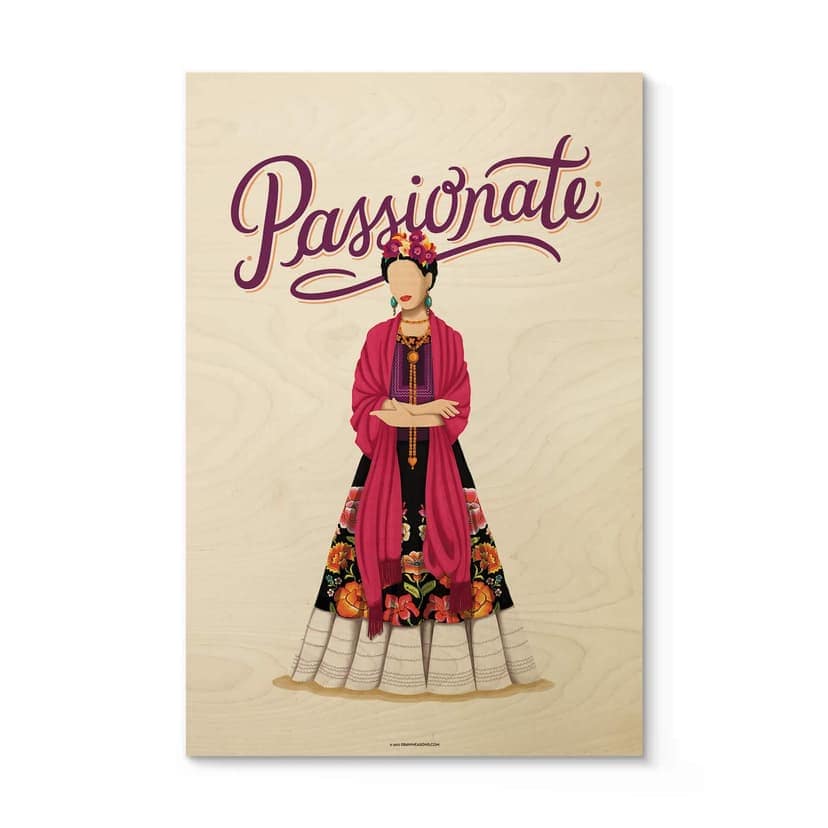 Stampa su legno Tohmé - Frida Kahlo