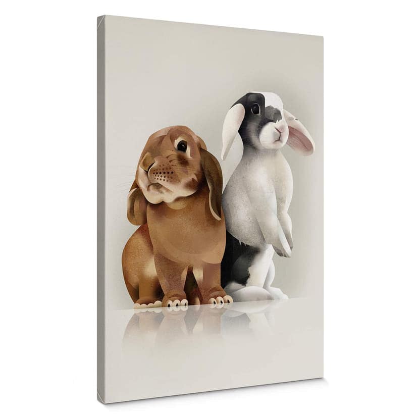 Stampa su tela Braun - Bunny Love