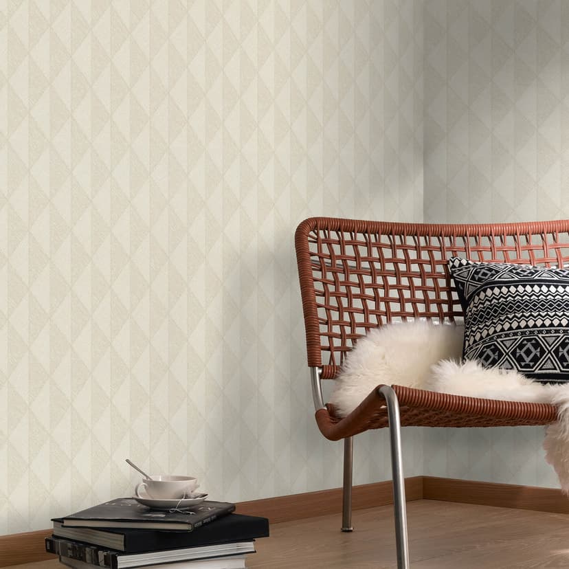 Guido Maria Kretschmer Carta da parati grafica Woven Whisper Fashion for Walls 5 beige