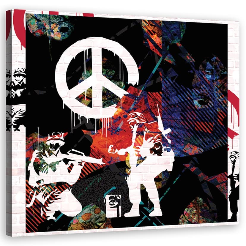 Stampe su tela, Banksy soldato CND