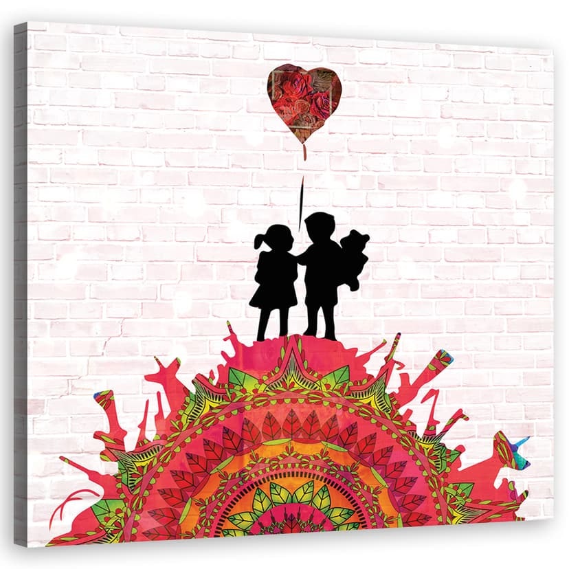 Stampe su tela, Banksy bambini su pistole