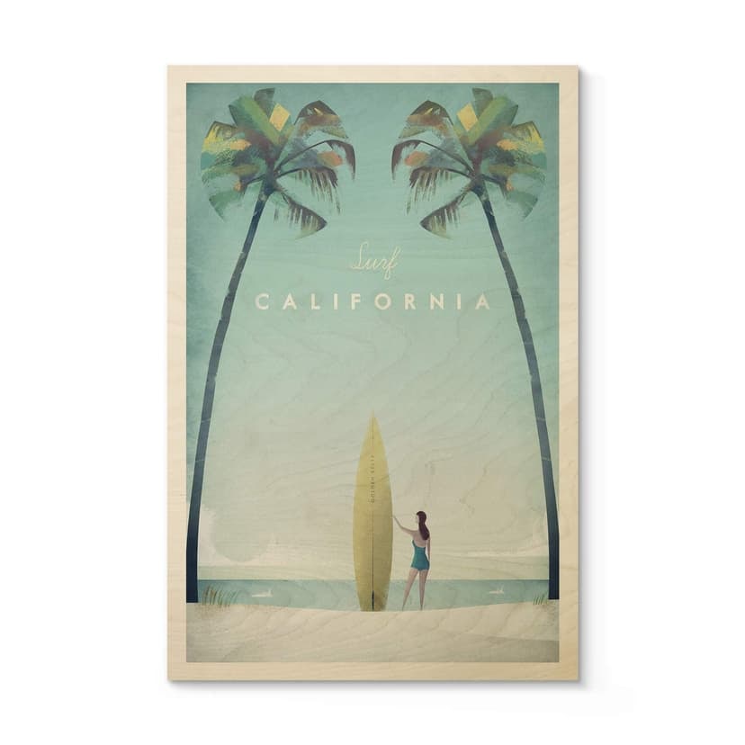 Stampa su legno Rivers - California