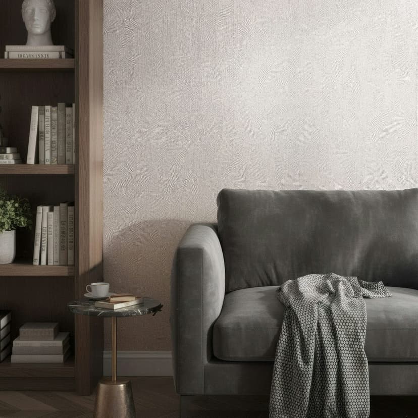 Carta da parati da parati in tessuto non tessuto effetto intonaco tinta unita opaca in beige