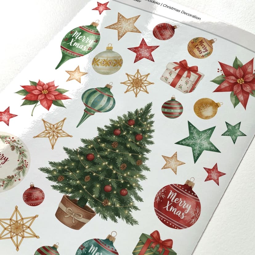 Adesivi per decorazioni natalizie