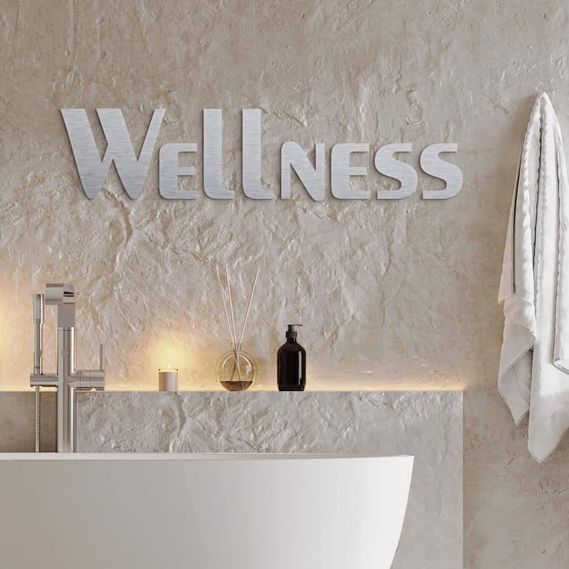 Lettere in Alu-Dibond - Wellness