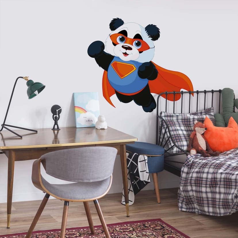 Adesivo murale - super-panda
