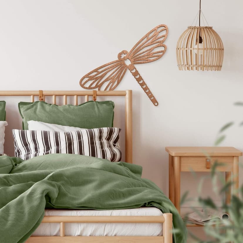 Decoro in legno origami - Libellula