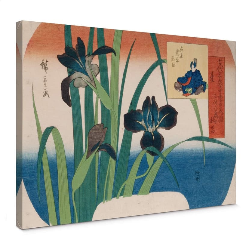 Hiroshige - Estate, iris presso Yatsuhashi
