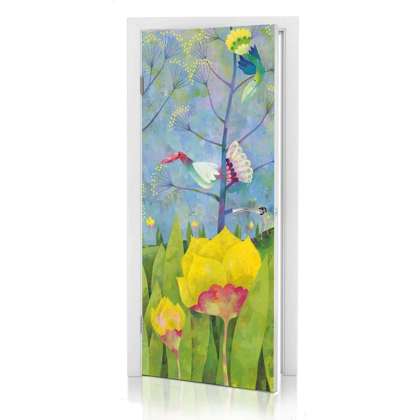 Adesivo per porta Blanz - Fiori