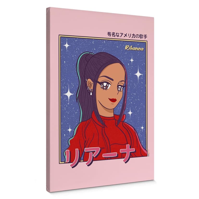 Stampa su tela Anime-Girl "Rihanna" - Gomes