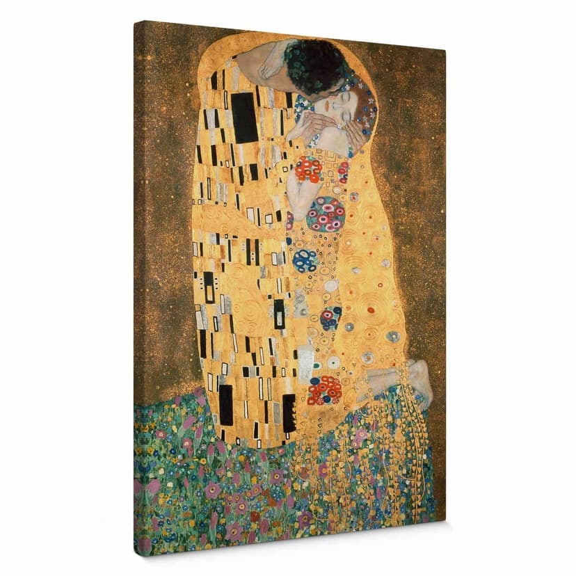 Stampa su tela Klimt - Il bacio