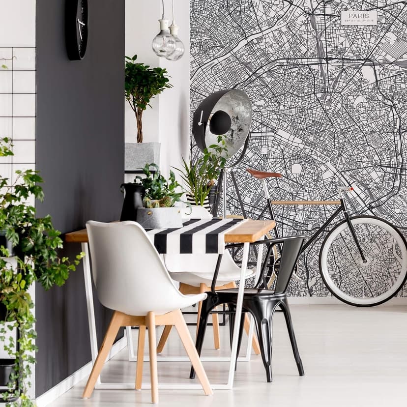 Fotomurale Mappa della città Parigi