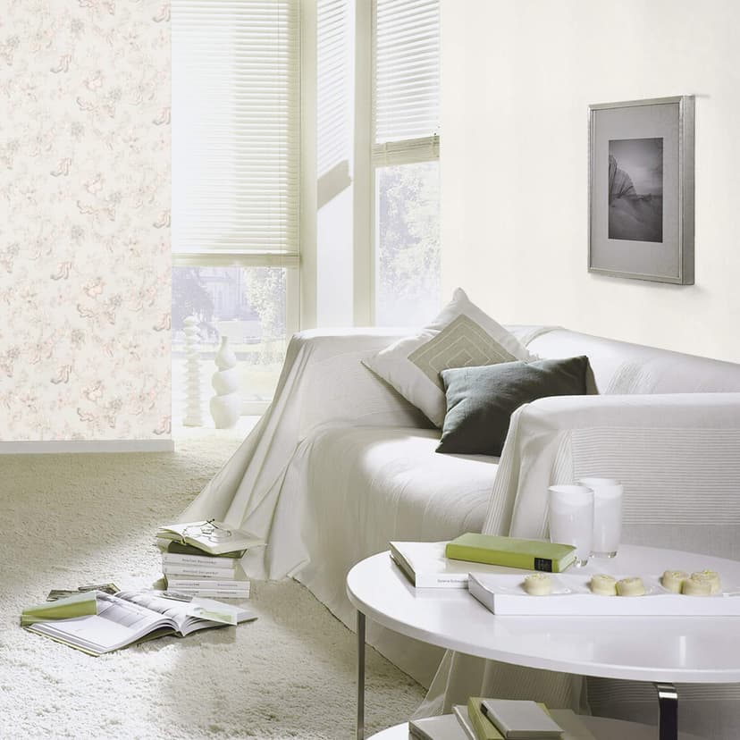 Rasch carta da parati Unicolor - Sophia offwhite