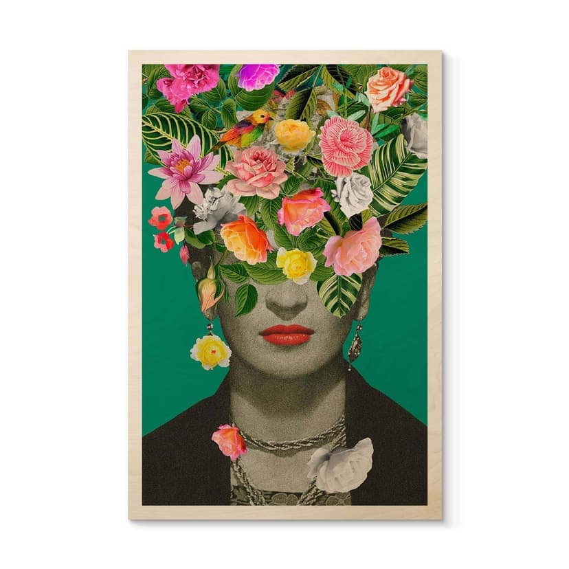 Stampa su legno Frida Floral - Frida Floral Studio