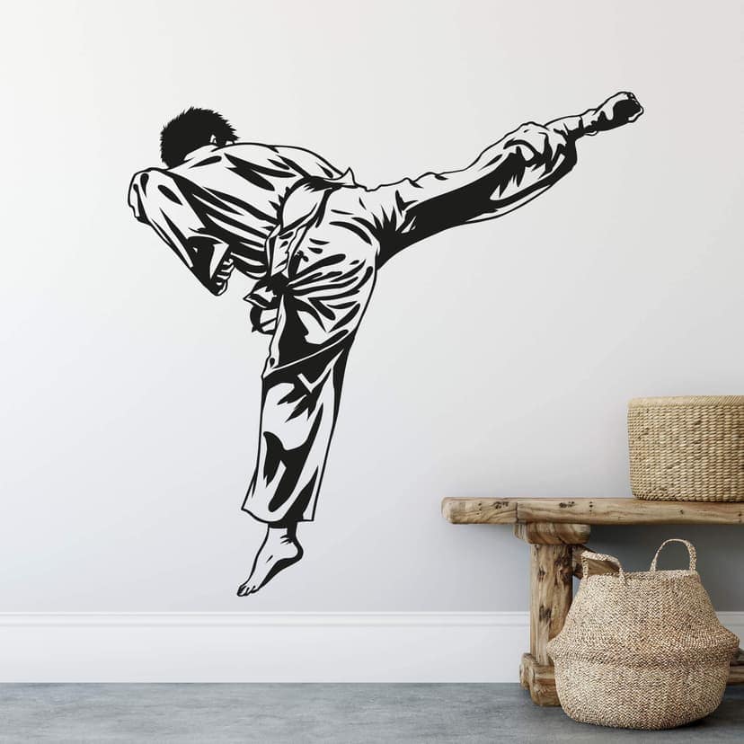 Adesivo murale - karateka