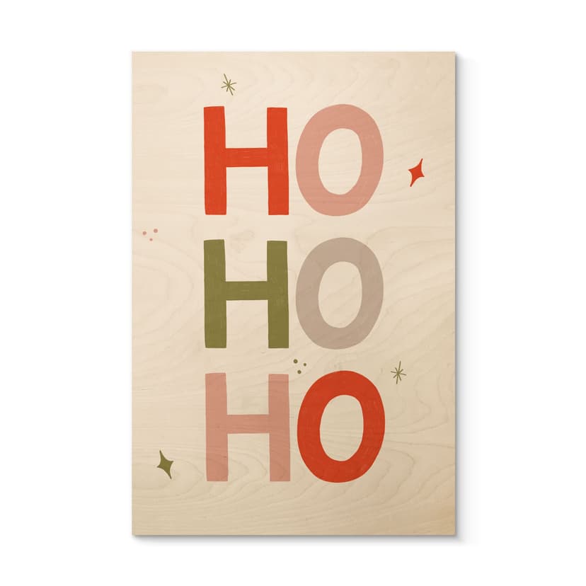 Stampa su legno Ho Ho Ho - Lisboa