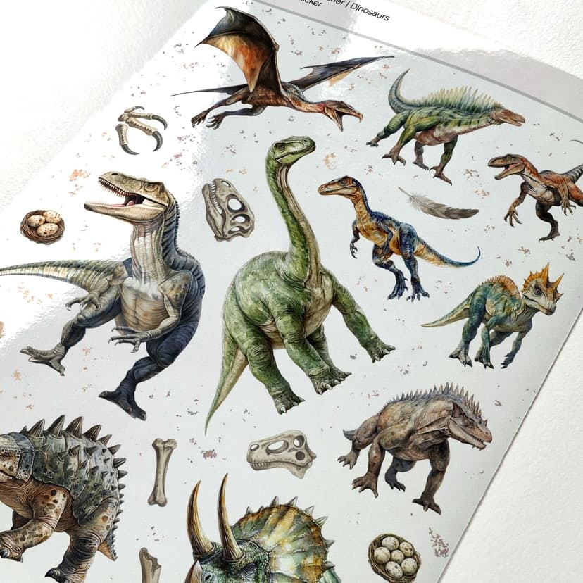 Adesivi per dinosauri