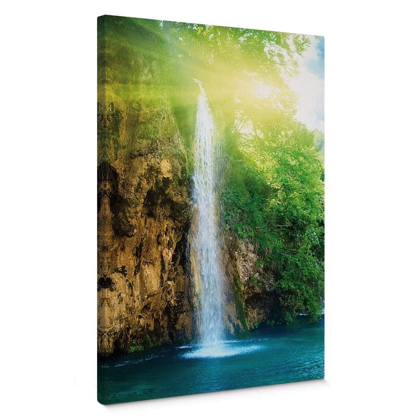 Stampa su tela - Cascata blu