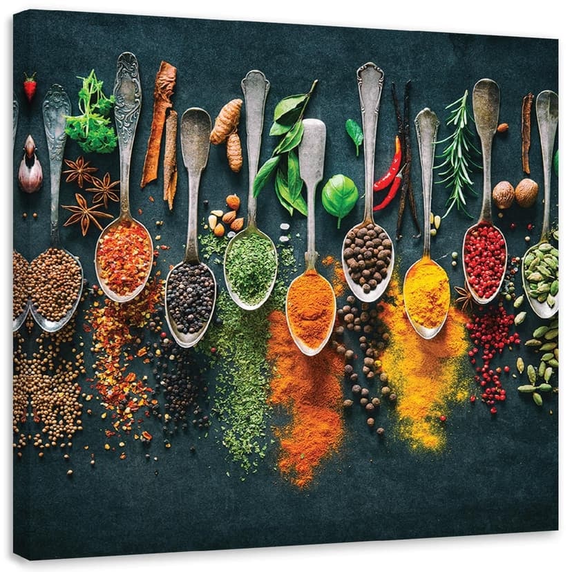Stampe su tela, erbe aromatiche per cucina