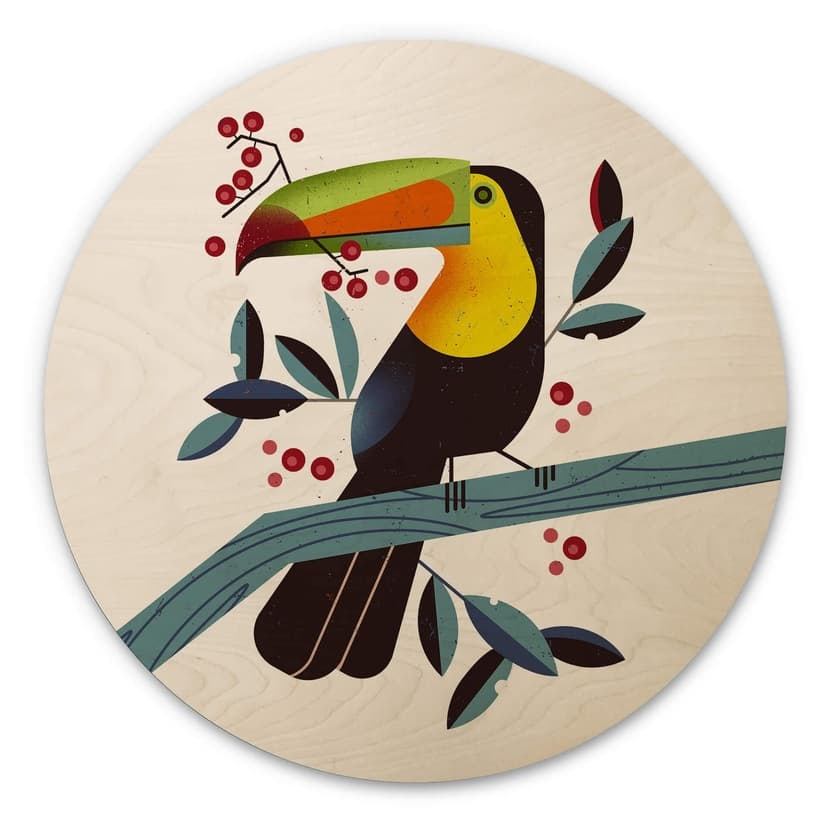 Stampa su legno Braun - Tucano