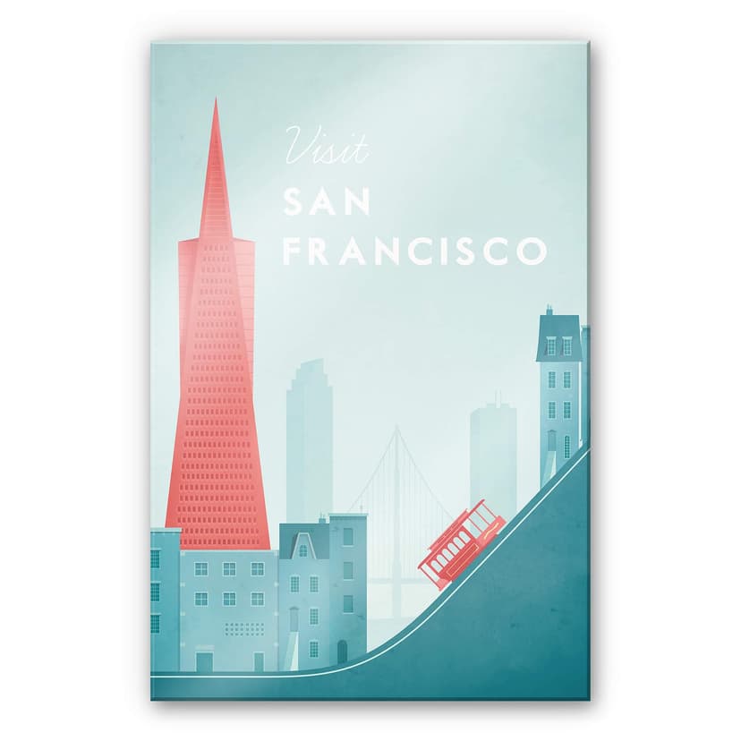 Stampa su vetro acrilico Rivers - San Francisco