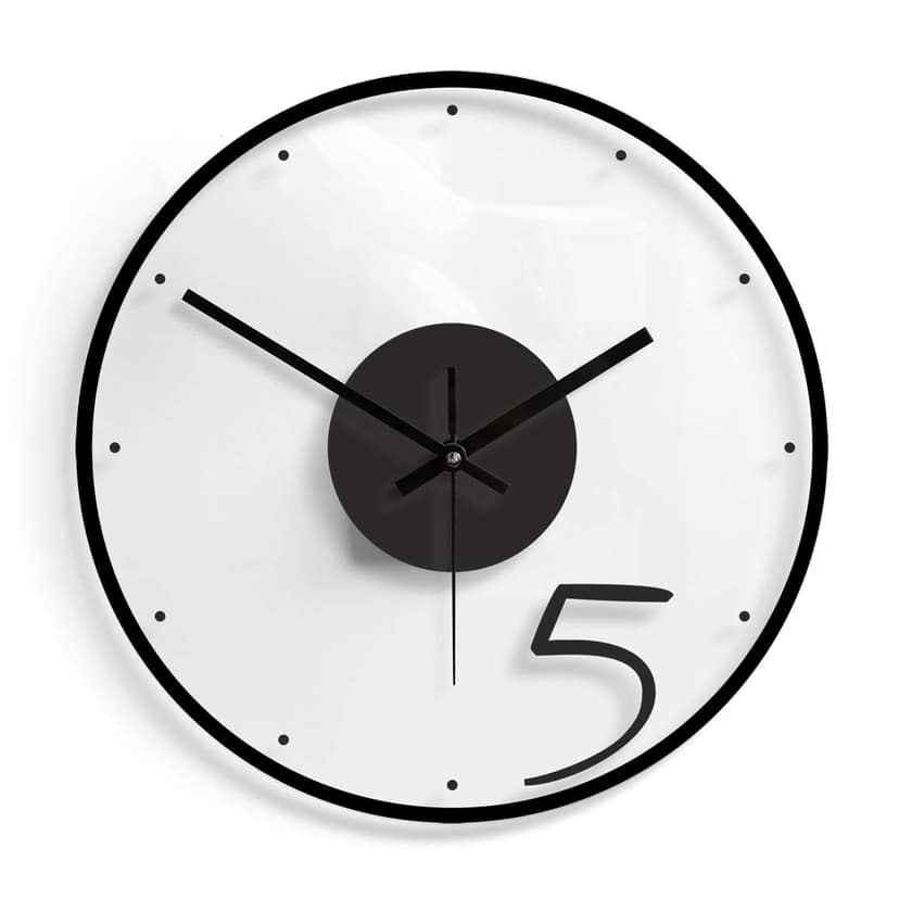 Orologio in vetro - Cinque 02