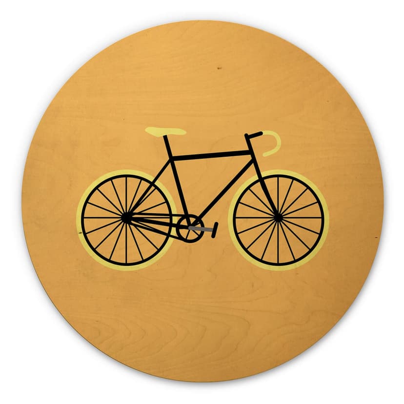 Stampa su legno Kubistika - Bicicletta