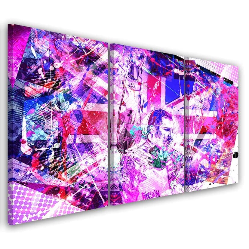 Stampa su tela 3 pezzi, Freddie Mercury Queen