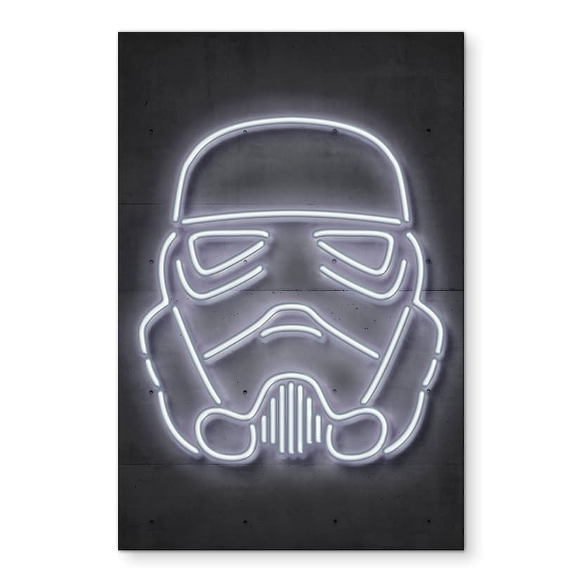 Stampe per pareti sull'elmo di Stormtrooper - Mielu - alluminio dibond