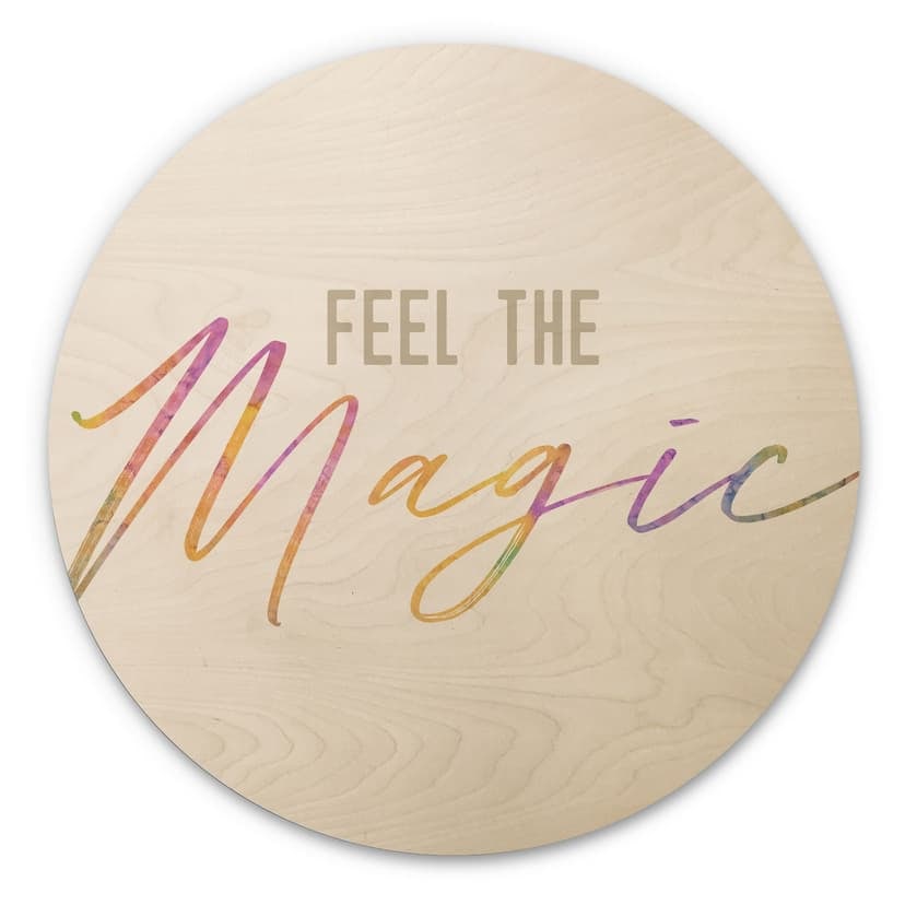 Stampa su legno Feel the magic