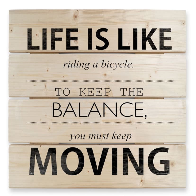 Stampa su legno - Life is like