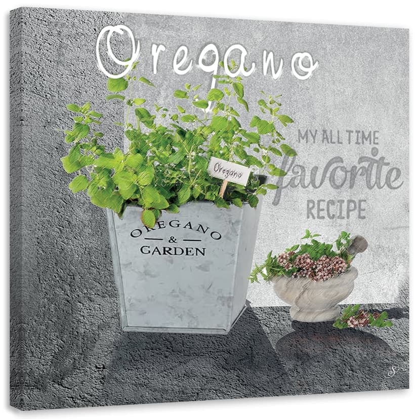 Stampe su tela, Erbe aromatiche da cucina origano