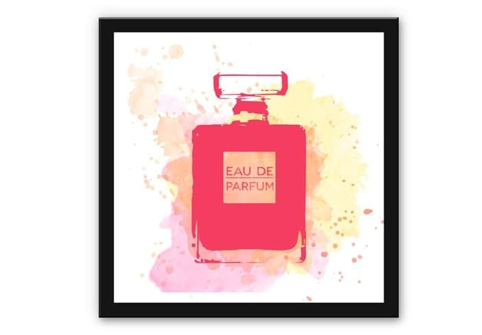 Stampa su Forex - Eau de parfum - acquarello fucsia