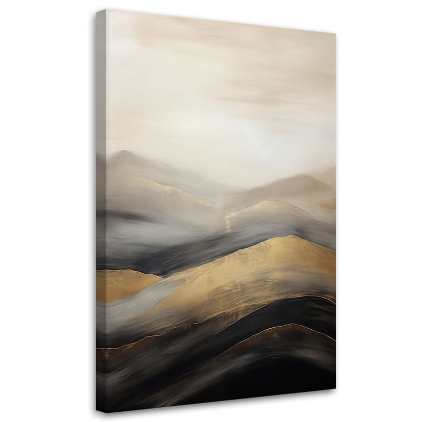 Stampa su tela, Montagne boho beige