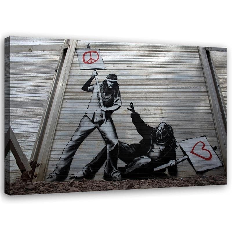 Stampe su tela, Graffiti Banksy