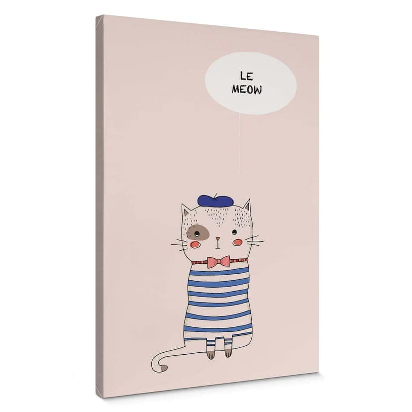 Stampa su tela Kubistika - Le Meow
