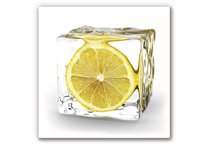 Stampa su Forex - Cubetto di ghiaccio con limone