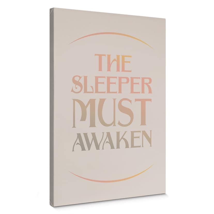 Stampa su tela Citazione cinematografica da Dune - The Sleeper must awaken