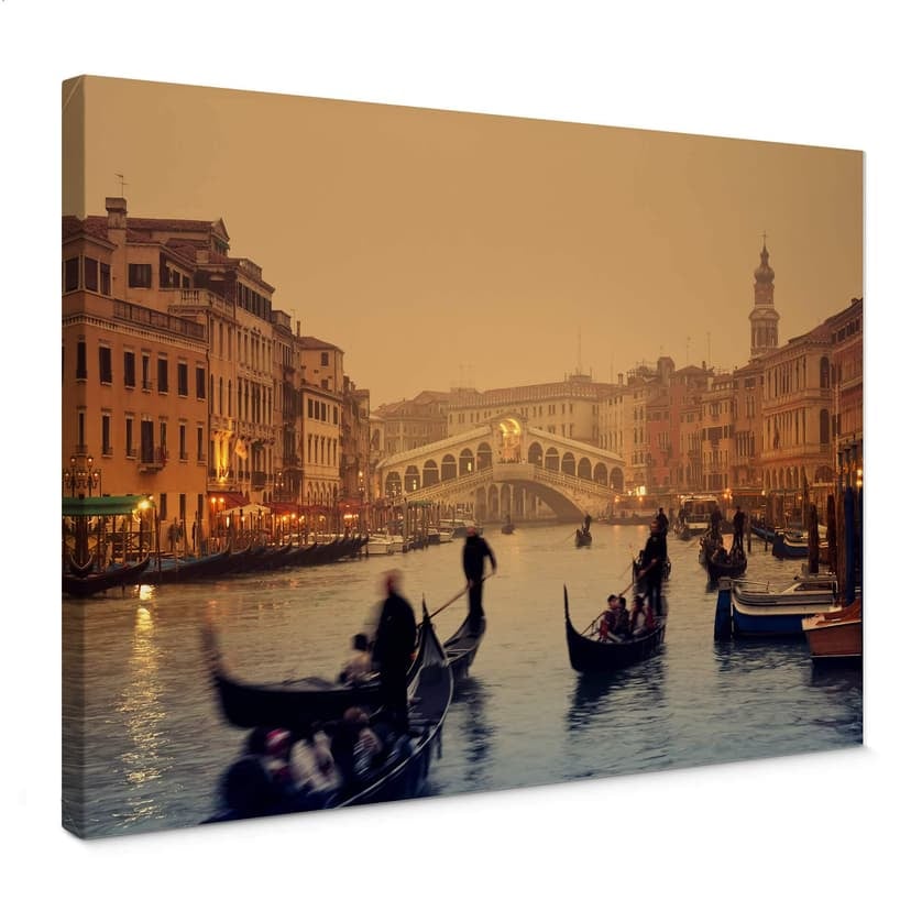 Stampa su tela - Tramonto a Venezia