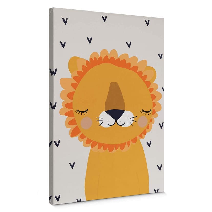 Stampa su tela Treechild - Little Lion