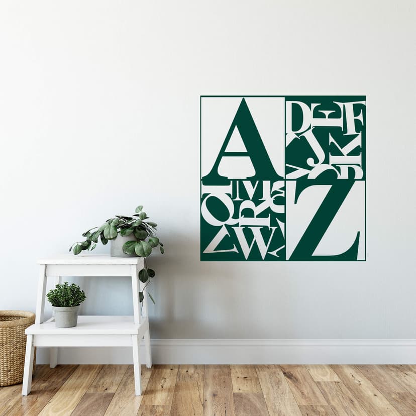 Adesivo murale - Dalla A alla Z