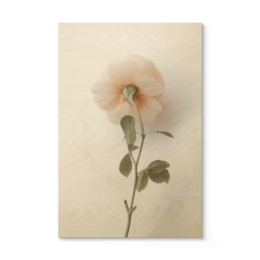 Stampa su legno Annie - Rosa