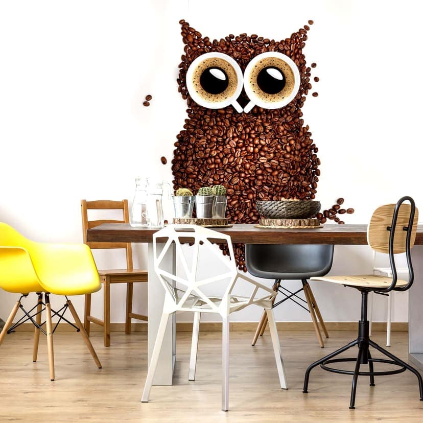 Fotomurale - Una civetta di caffè