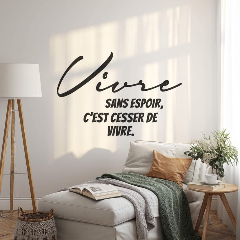 Adesivo murale Vivre sans espoir