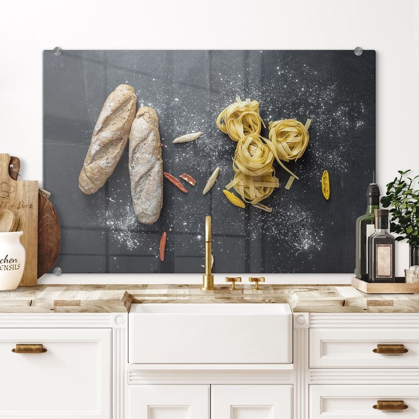 Pannello paraschizzi - Pane e pasta