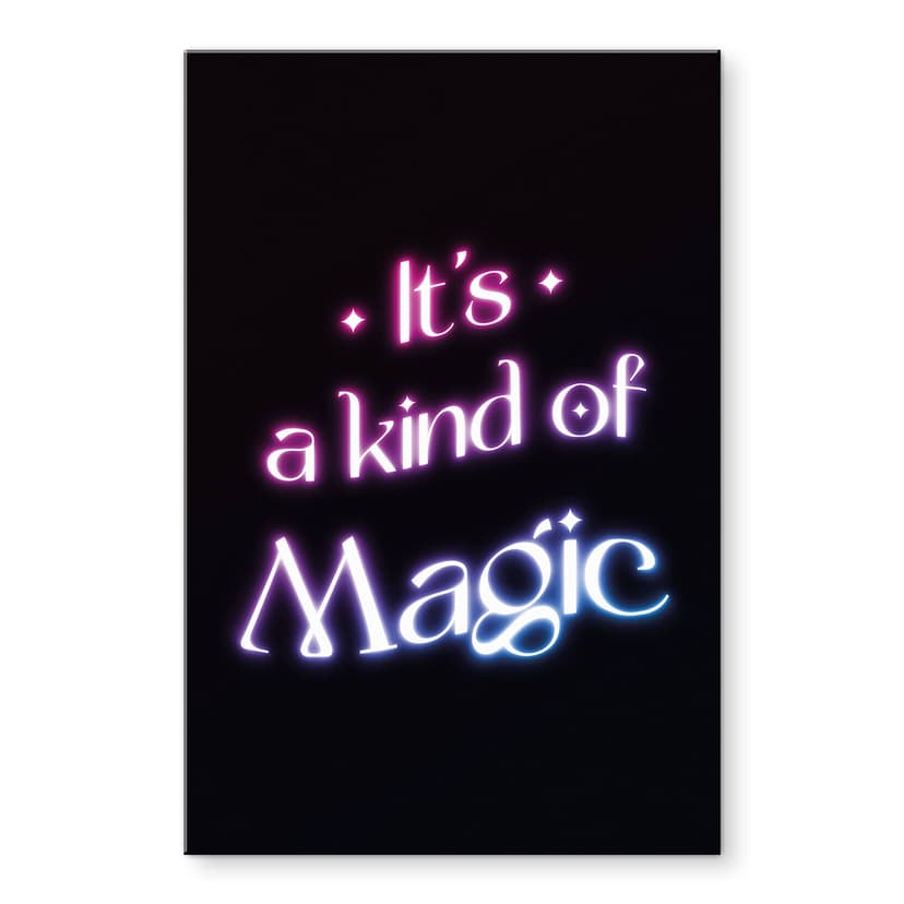 Stampa su vetro acrilico Songtext - It's a kind of magic