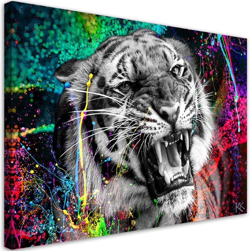 Stampe su tela, Animali tigre in natura