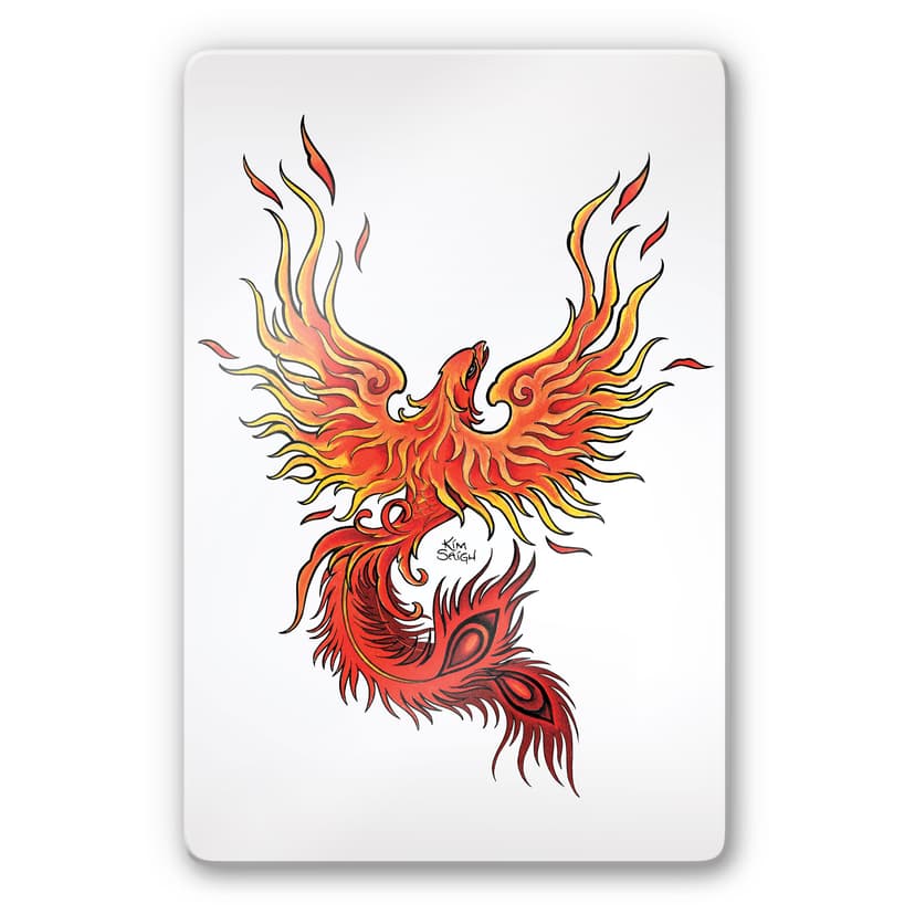 Glasbild LA Ink Phoenix