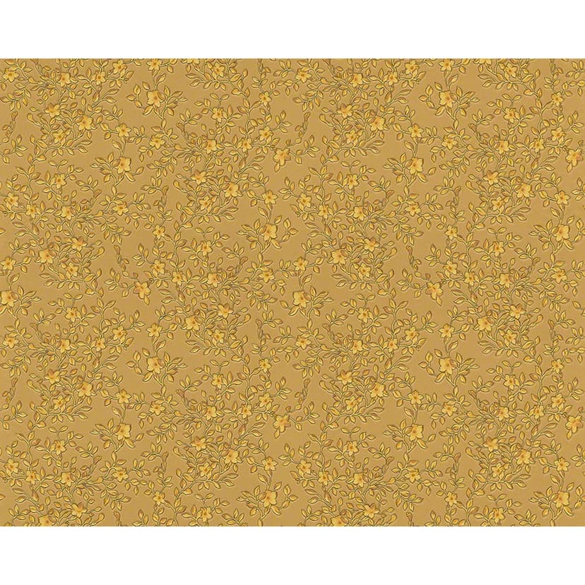Versace Wallpaper - carta da parati Barocco Flowers colore beige, crema, metallizzato