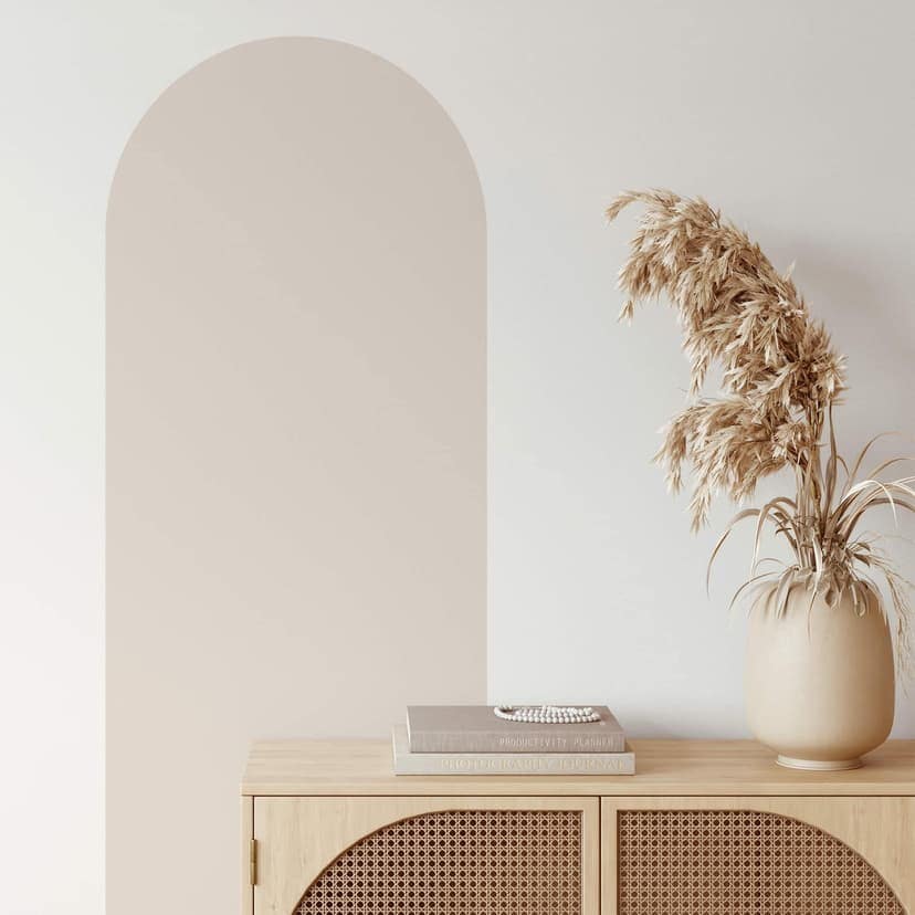 Adesivo murale Arco tondo stretto beige